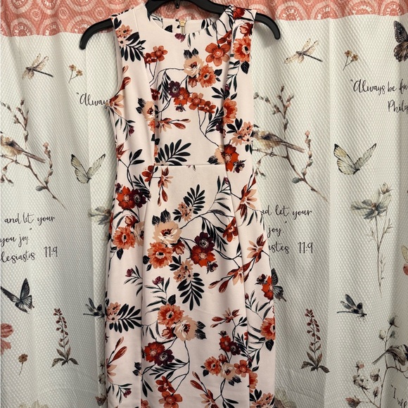 Calvin Klein Dresses & Skirts - Calvin Klein Pink Floral Midi Dress